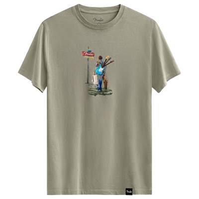 KAFT X FENDER X ZUHAL En Route - Concrete New - Tasarım T-Shirt - Unisex